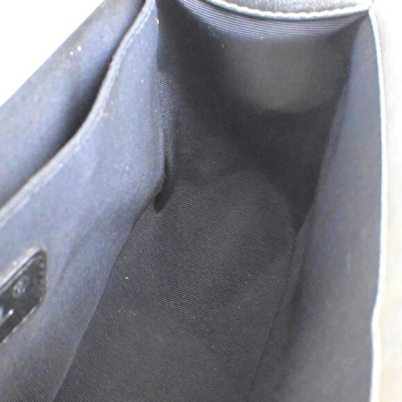 CHANEL CC Boy Bicolor Chain Shoulder Bag Patent Leather GD Silver SHW 385RK882 - Picture 3 of 16